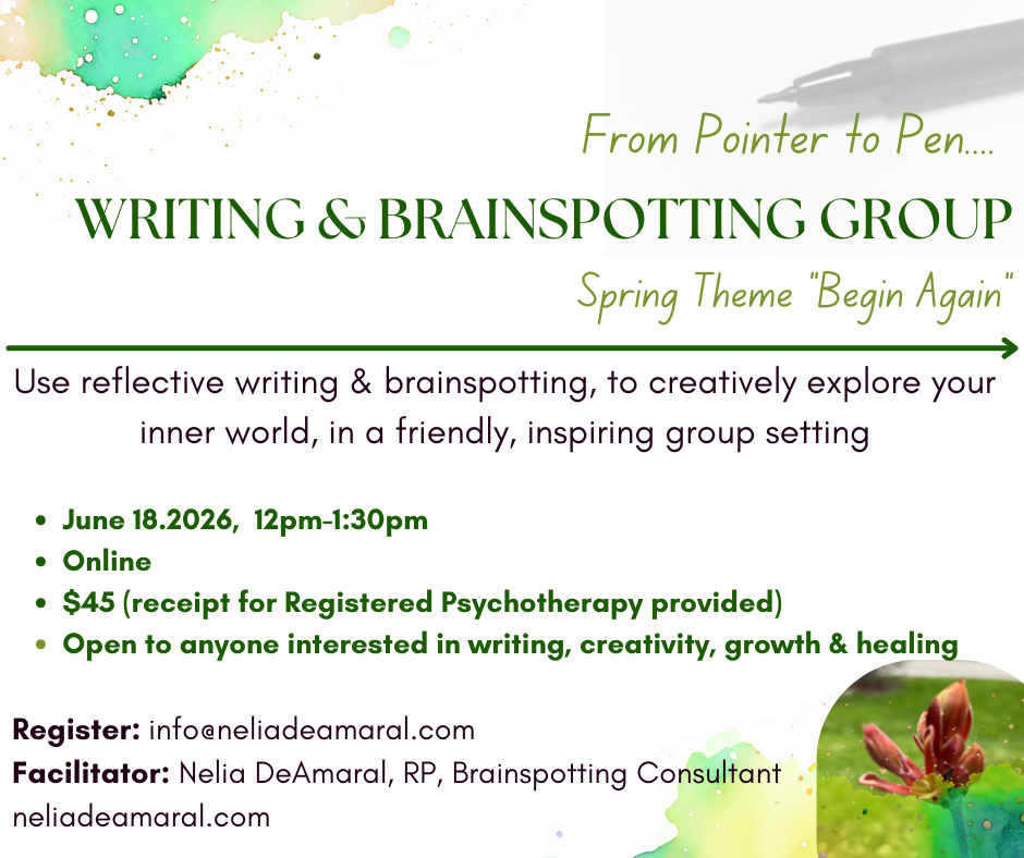 brainspotting and writing